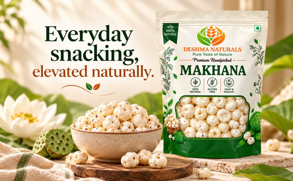 Deshma Naturals Premium Handpicked6+ Jumbo Makhana