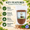 Deshma Naturals Premium Flax Seeds (Alsi Seeds) | Natural Source of Omega-3, Dietary Fibre & Plant-Based Protein | Nutritious Seeds for Daily Diet, Smoothies, Salads & Breakfast