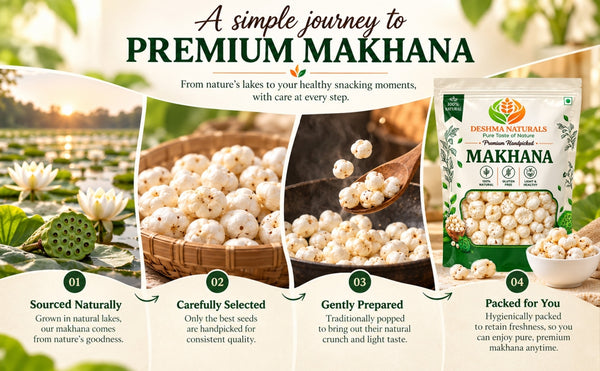 Deshma Naturals Premium Handpicked6+ Jumbo Makhana